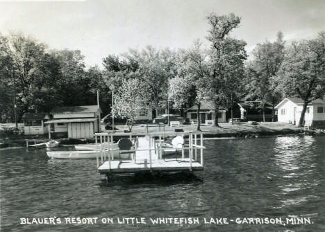 Blauer's Resort on Little Whitefish Lake, Garrison Minnesota, 1950's