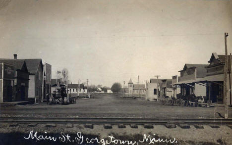 Main Street, Georgetown Minnesota, 1910