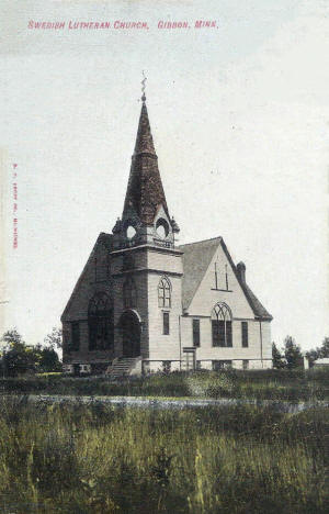 Swedish Lutheran Church, Gibbon Minnesota, 1907