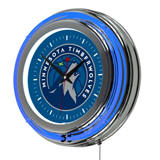 Minnesota Timberwolves NBA 14" Neon Wall Clock