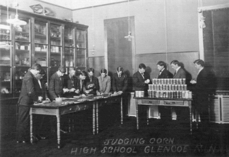 Judging Corn, Glencoe Minnesota, 1911