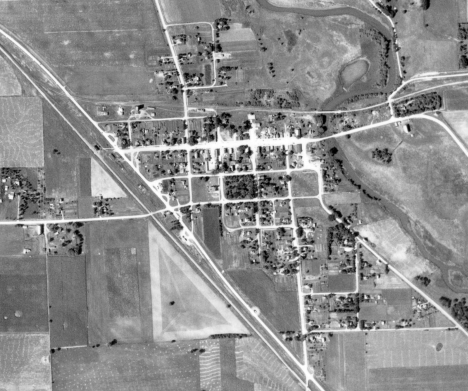 Aerial Photo, Glenville Minnesota, 1938
