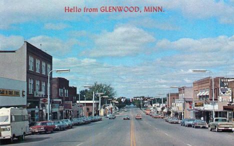 Street scene, Glenwood Minnesota, 1970's
