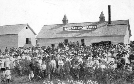 Itasca Co-op Creamery, Grand Rapids Minnesota, 1912