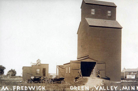 Elevator, Green Valley Minnesota, 1915