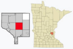 Location of Ham Lake Minnesota