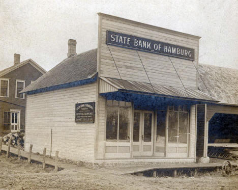 State Bank of Hamburg, Hamburg Minnesota, 1904