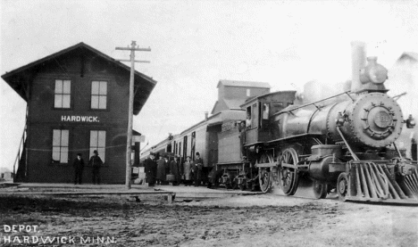 Depot, Hardwick Minnesota, 1910's