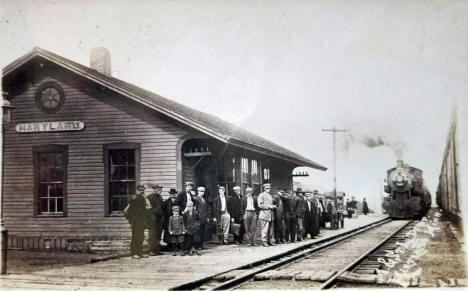Railroad Depot, Hartland Minnesota, 1910's