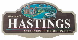 Hastings Minnesota Welcome Sign