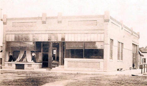 Ellingson & Gregerson Store and Citizens State Bank, Hayfield Minnesota, 1912