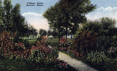 Village Park, Hector Minnesota, 1921
