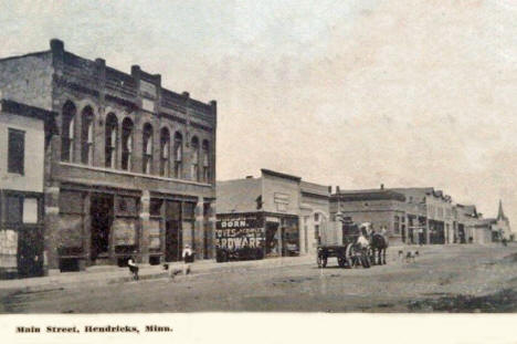 Main Street, Hendricks Minnesota, 1909