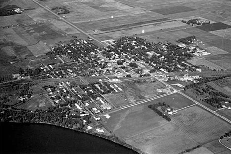 Aerial view, Hendricks Minnesota, 1969