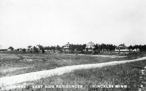 East side residences, Hinckley Minnesota, 1912