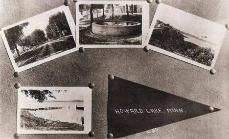 Multiple scenes, Howard Lake Minnesota, 1920's