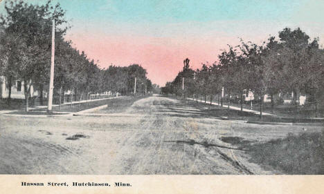 Hassan Street, Hutchinson Minnesota, 1910's