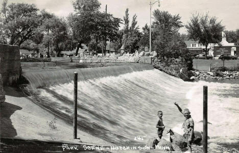 Park scene, Hutchinson Minnesota, 1950's