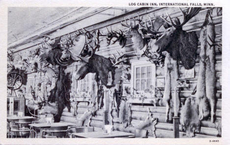Log Cabin Inn, International Falls Minnesota, 1920's