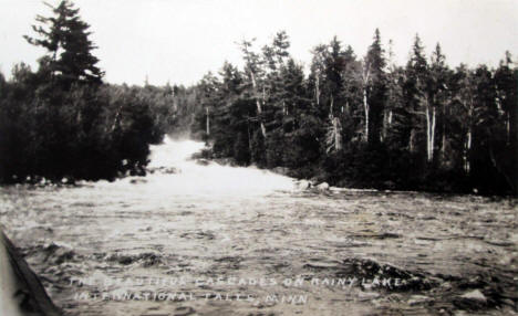 The Beautiful Cascades on Rainy Lake, International Falls Minnesota, 1930's