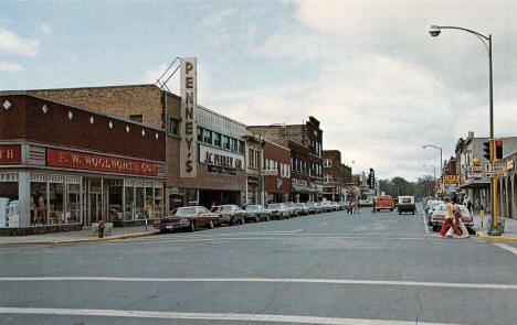Street scene, International Falls Minnesota, 1970's