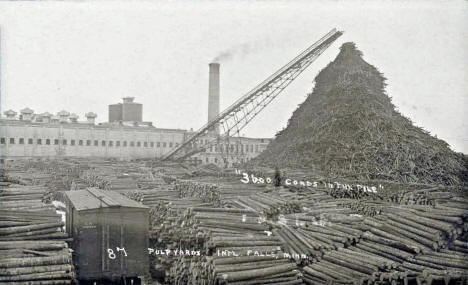 Pulp Yards, International Falls Minnesota, 1909