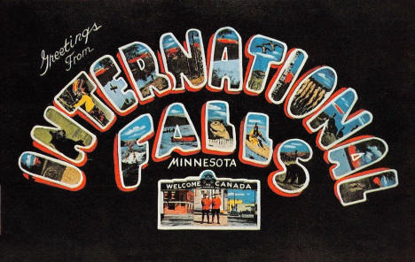 Greetings from International Falls Minnesota, 1959