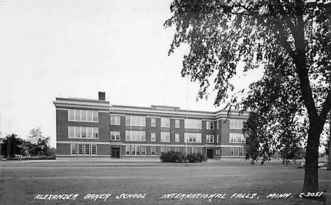 Alexander Baker School, International Falls Minnesota, 1945