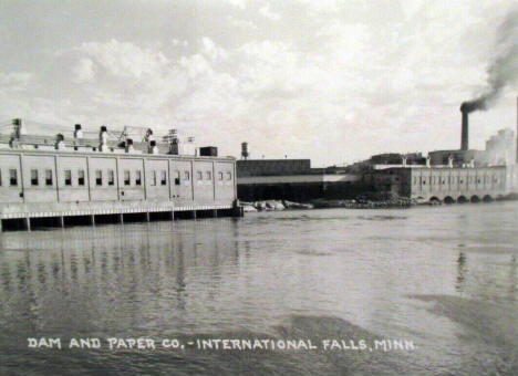 Dam and Paper Company, International Falls Minnesota, 1950's