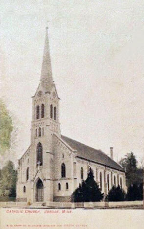 Catholic Church, Jordan Minnesota, 1910