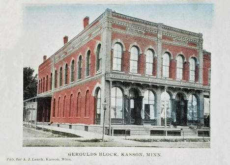 Geroulds Block, Kasson Minnesota, 1908