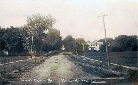 West Main Street, Kasson Minnesota, 1913