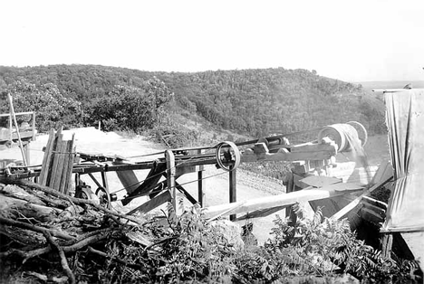 Rock quarry, La Crescent Minnesota, 1936