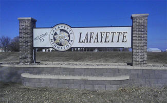 Welcome sign, Lafayette Minnesota