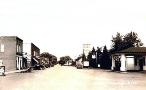 Street scene, Lester Prairie Minnesota, 1940's