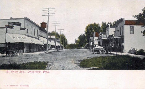St. Croix Avenue, Lindstrom Minnesota, 1907