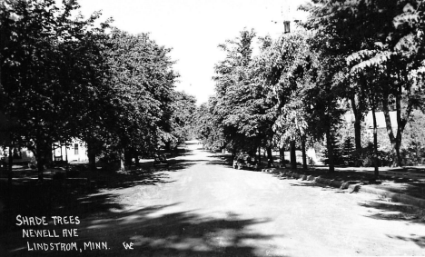Newell Avenue, Lindstrom Minnesota, 1940's