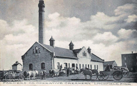 Farmers Cooperative Creamery, Litchfield Minnesota, 1908