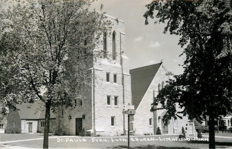 St. Pauls Evangelical Lutheran Church, Litchfield Minnesota, 1950's
