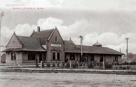 Depot, Litchfield Minnesota, 1910
