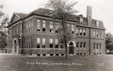 High School, Litchfield Minnesota, 1922