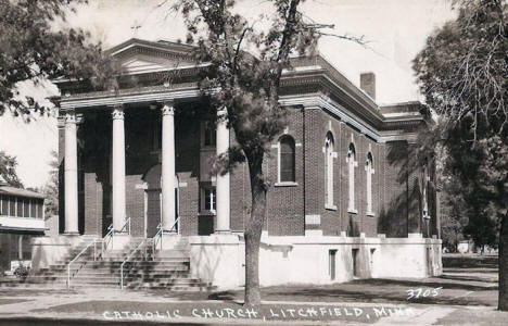 Catholic Church, Litchfield Minnesota, 1940's