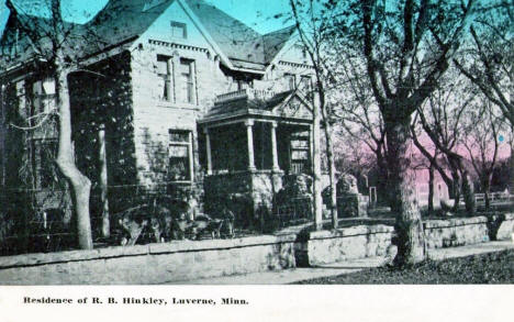 Residence of R. B. Hinkley, Luverne Minnesota, 1910's