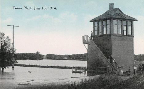 Tower Plant (Power Plant?), Luverne Minnesota, June 13 1914