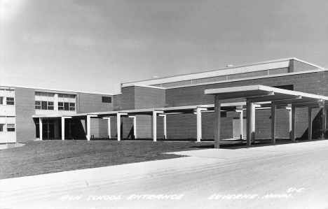 High School Entrance, Luverne Minnesota, 1950's