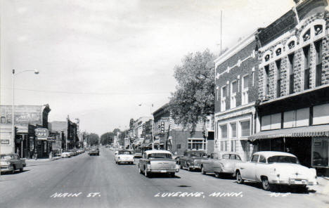 Main Street, Luverne Minnesota, 1950's