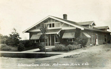 Schermerhorn Office, Mahnomen Minnesota, 1927