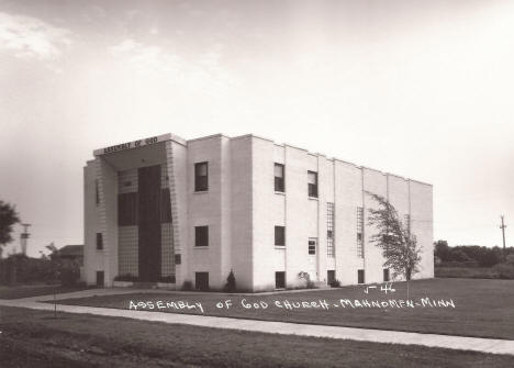 Assembly of God Church, Mahnomen Minnesota, 1950's