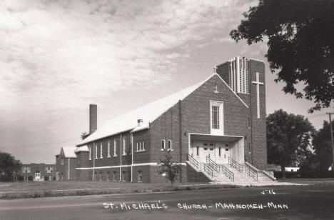 St. Michael's Catholic Church, Mahnomen Minnesota, 1950's