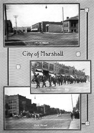 Multiple scenes, Marshall Minnesota, 1912